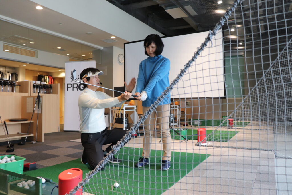 参加者M様ワンポイントレッスン風景