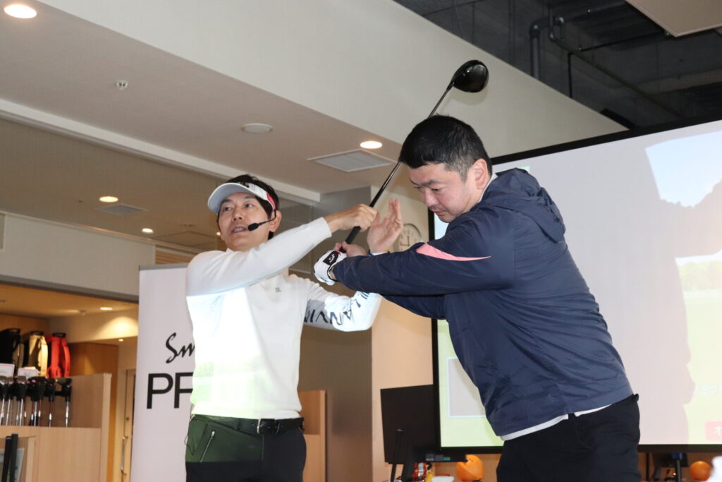 参加者D様ワンポイントレッスン風景